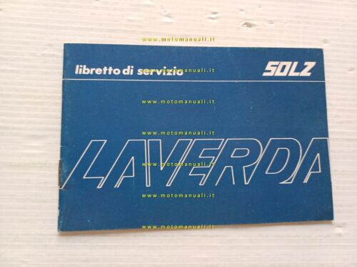 Laverda LZ 50 libretto tessera garanzia originale nuovo