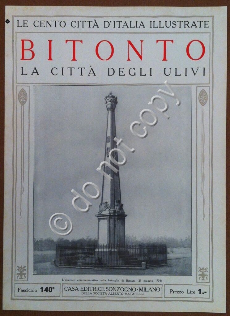 Le cento citt d'Italia illustrate - n 140 - Bitonto …