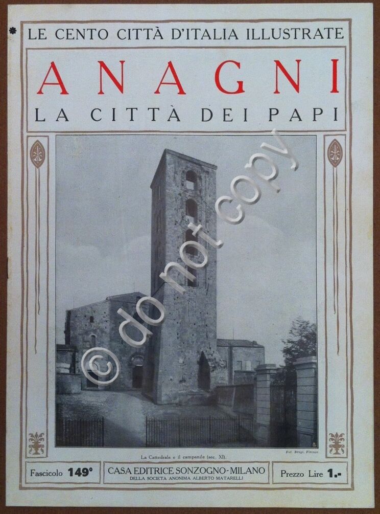 Le cento citt d'Italia illustrate - n 149 - Anagni …