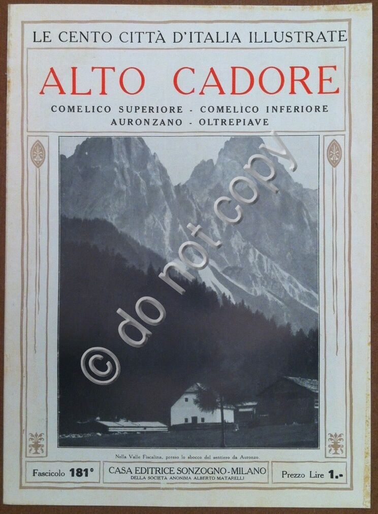 Le cento citt d'Italia illustrate - n 181 - Alto …