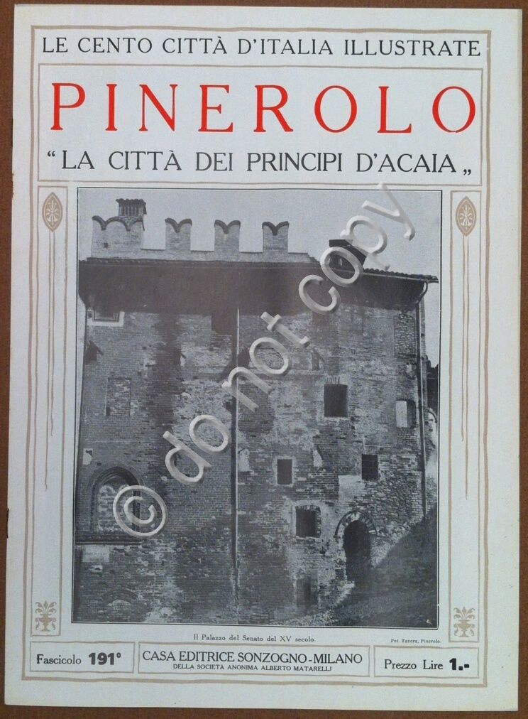 Le cento citt d'Italia illustrate - n 191 - Pinerolo …