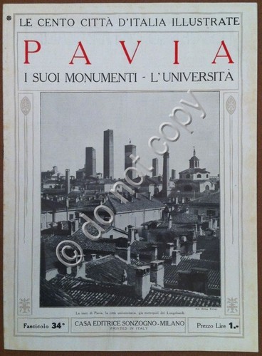 Le cento città d'Italia illustrate - n° 34 - Pavia …