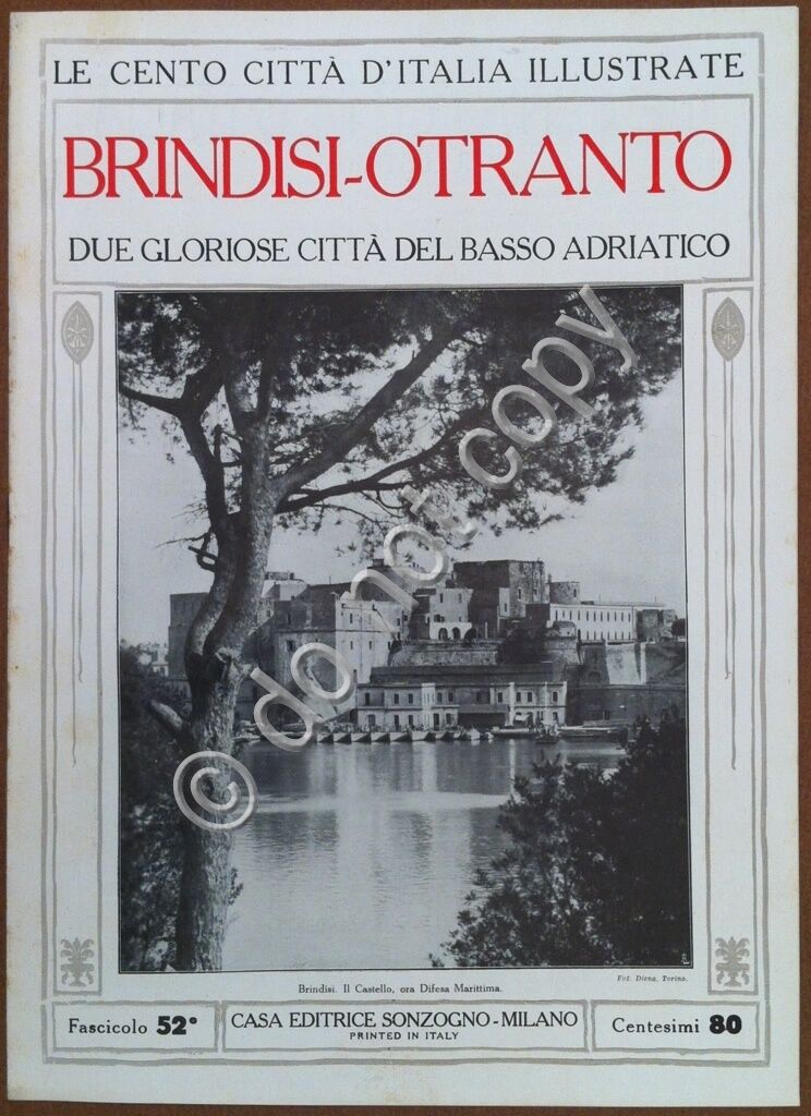 Le cento citt d'Italia illustrate - n 52 - Brindisi …