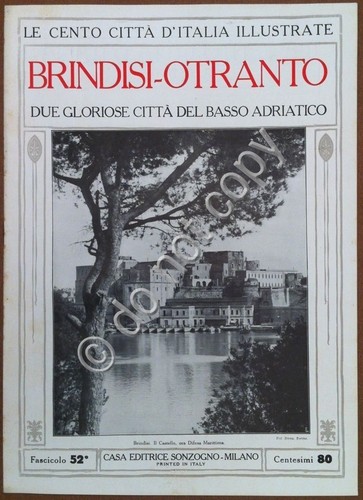 Le cento città d'Italia illustrate - n° 52 - Brindisi …