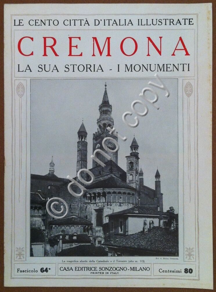 Le cento citt d'Italia illustrate - n 64 - Cremona …