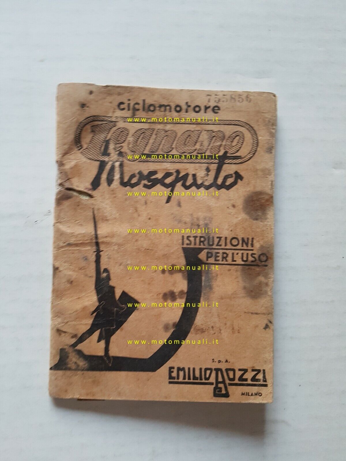 Legnano Mosquito 49 1953 manuale uso originale italiano owner's manual