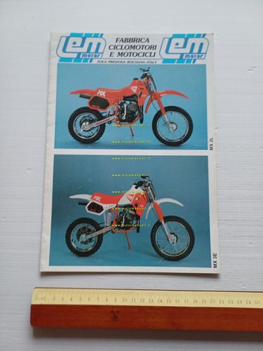 LEM produzione minimoto ciclomotori anni 90 depliant italiano originale