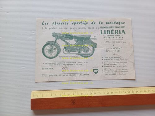 LIBERIA Sport 50 1955 depliant francese originale