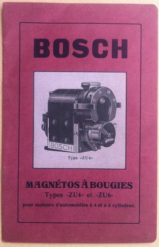 Libretto - Bosch - Magnétos à bougies - spinterogeni - …