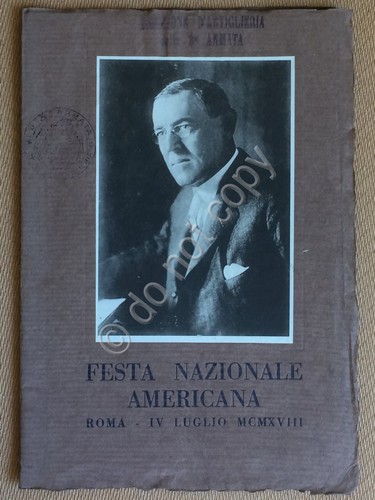 Libretto - Festa Nazionale Americana - Roma - 4 Luglio …