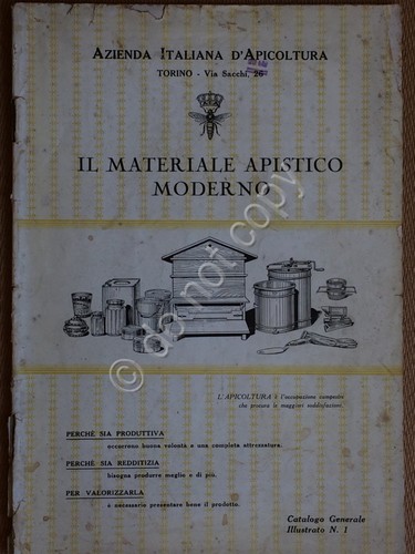 Libretto - Il Materiale Apistico Moderno - Catalogo Generale Illustrato …