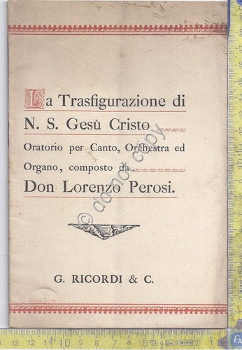Libretto - La Trasfigurazione di N.S. Gesù Cristo - Don …