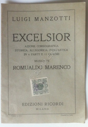 Libretto - Luigi Manzotti - Excelsior - G. Ricordi & …