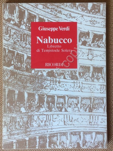 Libretto - Nabucco - Giuseppe Verdi - Ricordi 1990