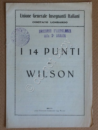 Libretto - Unione Generale Insegnanti Italiani - I 14 Punti …