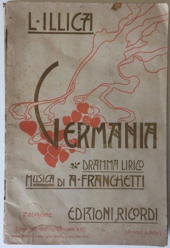 Libretto d'Opera - Illica - Germania - Ricordi 1902 - …