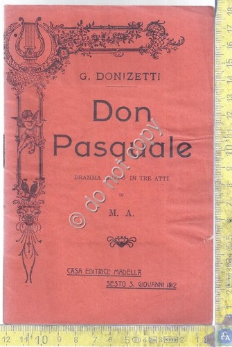 Libretto Opera - Don Pasquale - Donizetti - Casa Ed. …