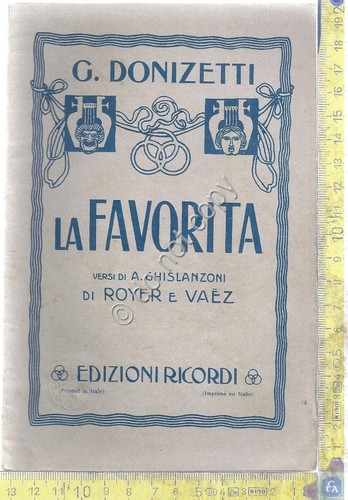 Libretto Opera - La Favorita - G. Donizetti - Ed. …