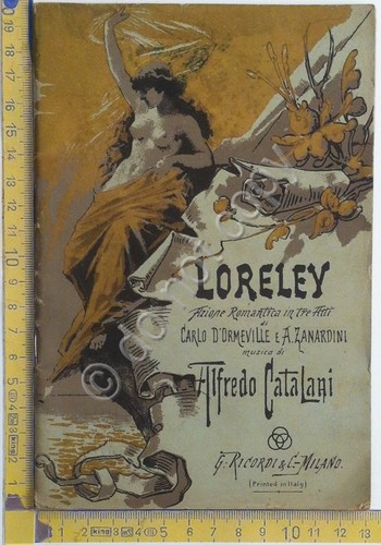 Libretto opera - Loreley - Alfredo Catalani - Ricordi - …