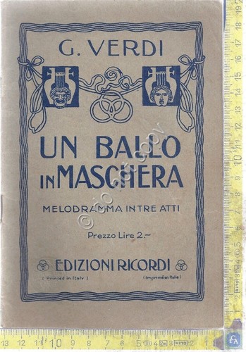 Libretto Opera - Un Ballo in Maschera - G. Verdi …