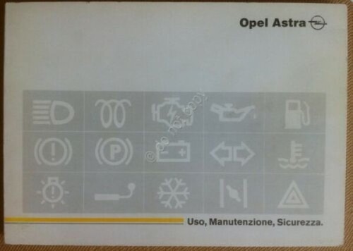 Libretto uso e manutenzione - OPEL Astra - 1992 - …