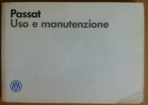 Libretto uso e manutenzione - VolksWagen Passat - 1988 - …