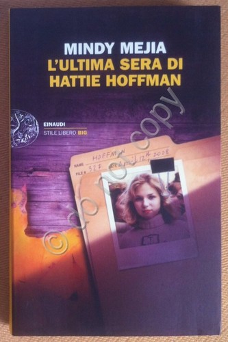 Libro Book - Mejia - L'ultima sera di Hattie Hoffman …