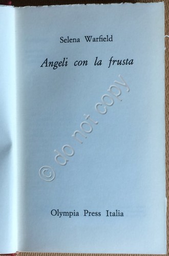 Libro Book - Selena Warfield - Angeli con la Frusta …