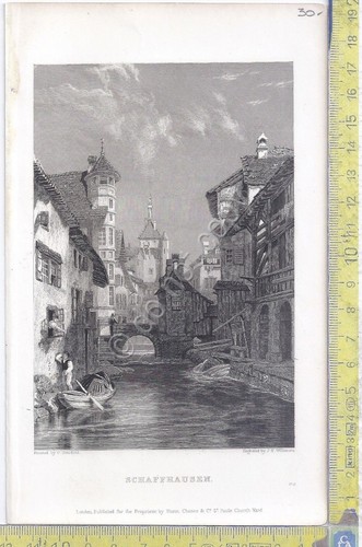 Litografia - Schaffausen - .XIX Secolo