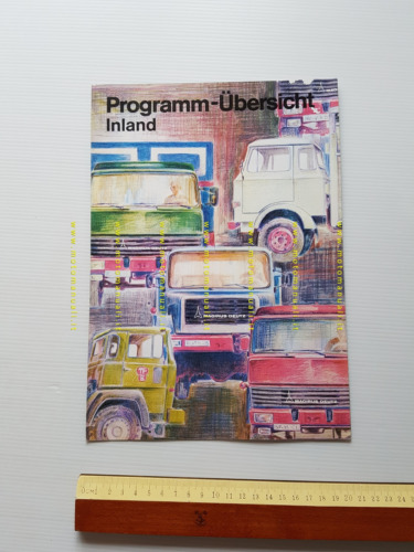 Magirus-Deutz Autocarri modelli 1973 depliant tedesco originale