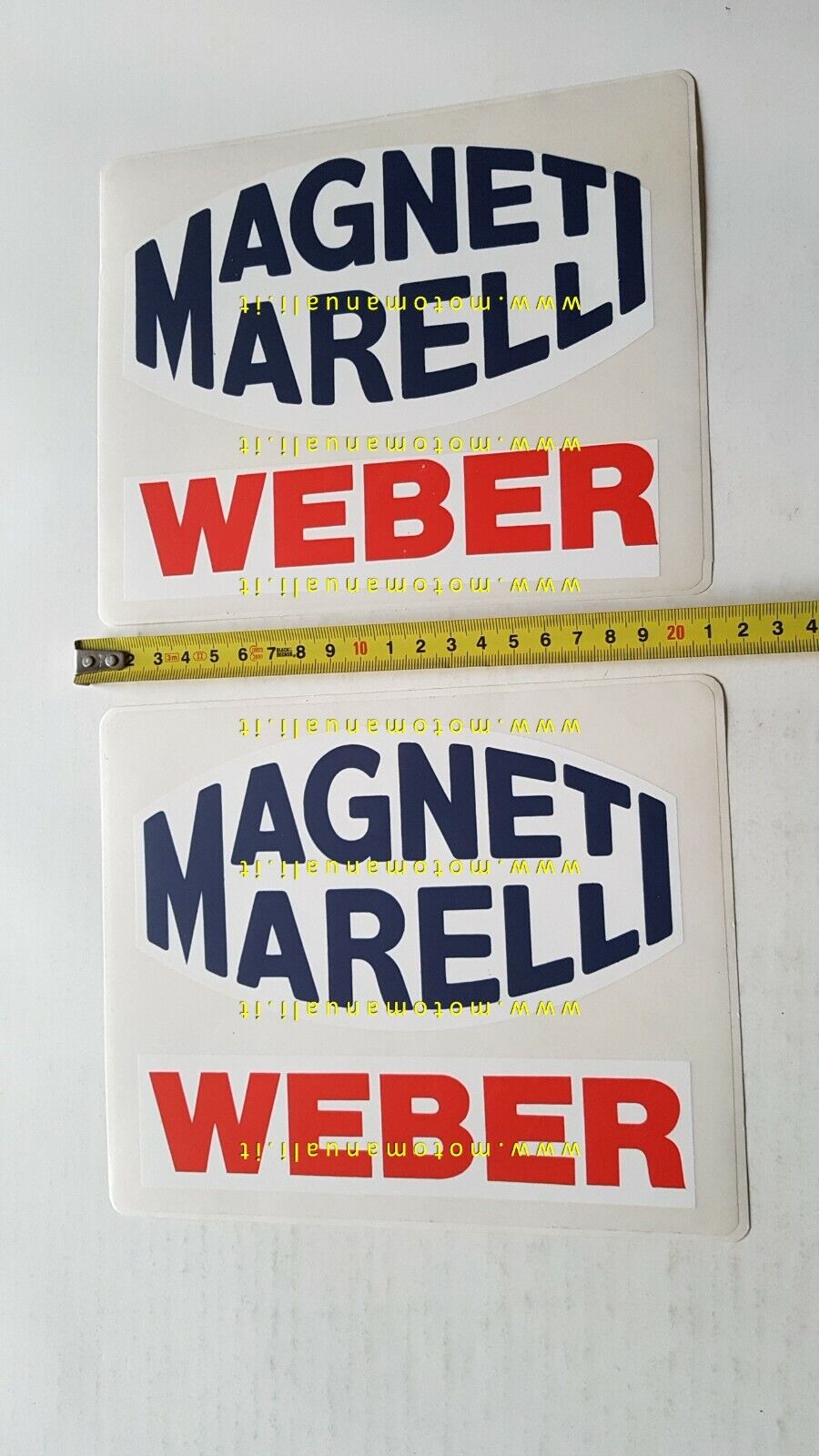 Magneti Marelli Weber Ducati lotto 2 adesivi originali anni 80-90 …