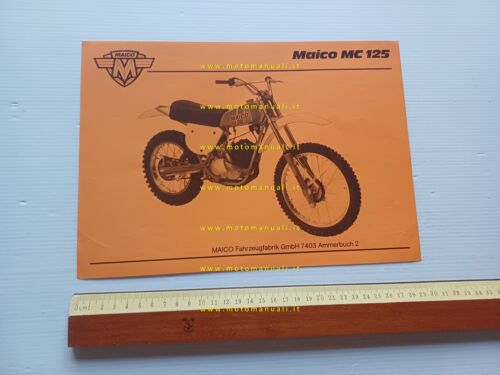 Maico MC 125 cross 1977 depliant originale italiano
