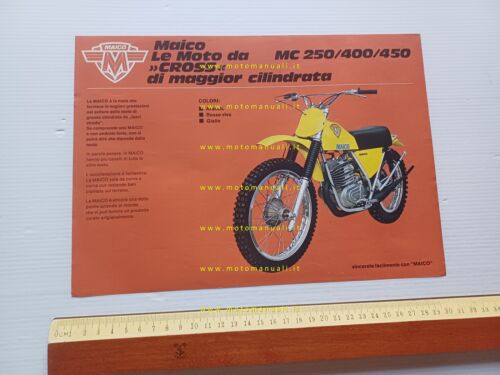 Maico MC 250 - 400 - 450 cross 1974 depliant …