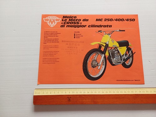 Maico MC 250 - 400 - 450 cross 1974 depliant …