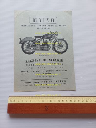 Maino 150 1954 depliant originale