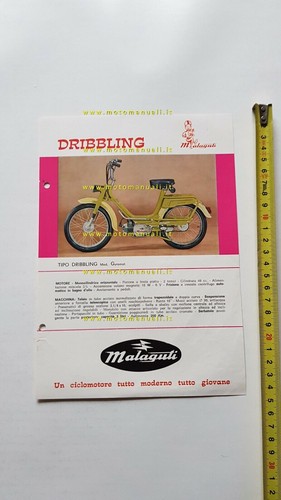 Malaguti 50 Dribbling 1971 depliant italiano originale