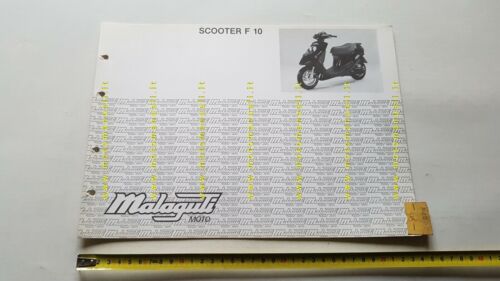 Malaguti 50 F 10 Scooter catalogo ricambi originale spare parts …