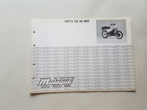 Malaguti 50 Fifty CX Mix 1992 catalogo ricambi originale Parts …