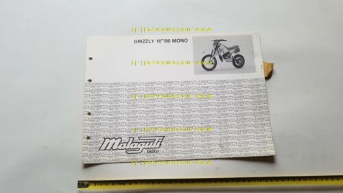 Malaguti 50 Grizzly 10" Mono 1990 catalogo ricambi originale Parts …