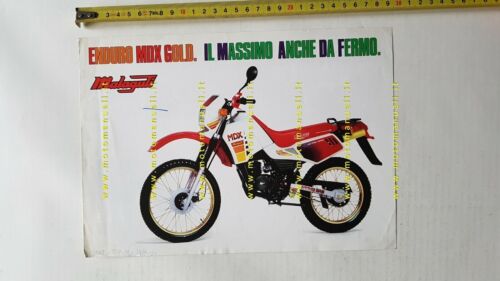 Malaguti 50 MDX Gold enduro 1988 depliant originale brochure