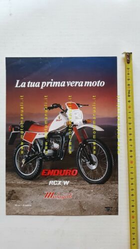 Malaguti 50 RCX\W Enduro 1983 depliant originale ITALIANO brochure