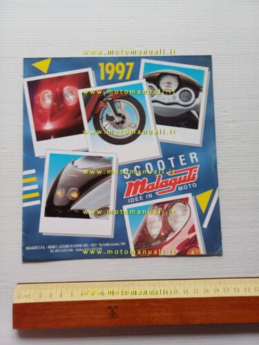 Malaguti catalogo modelli scooter 1997 depliant originale italiano