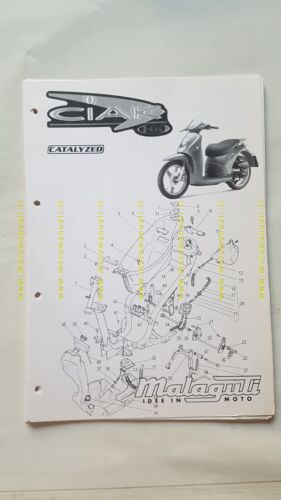 Malaguti CIAK 100 anni 90 catalogo ricambi originale spare parts …