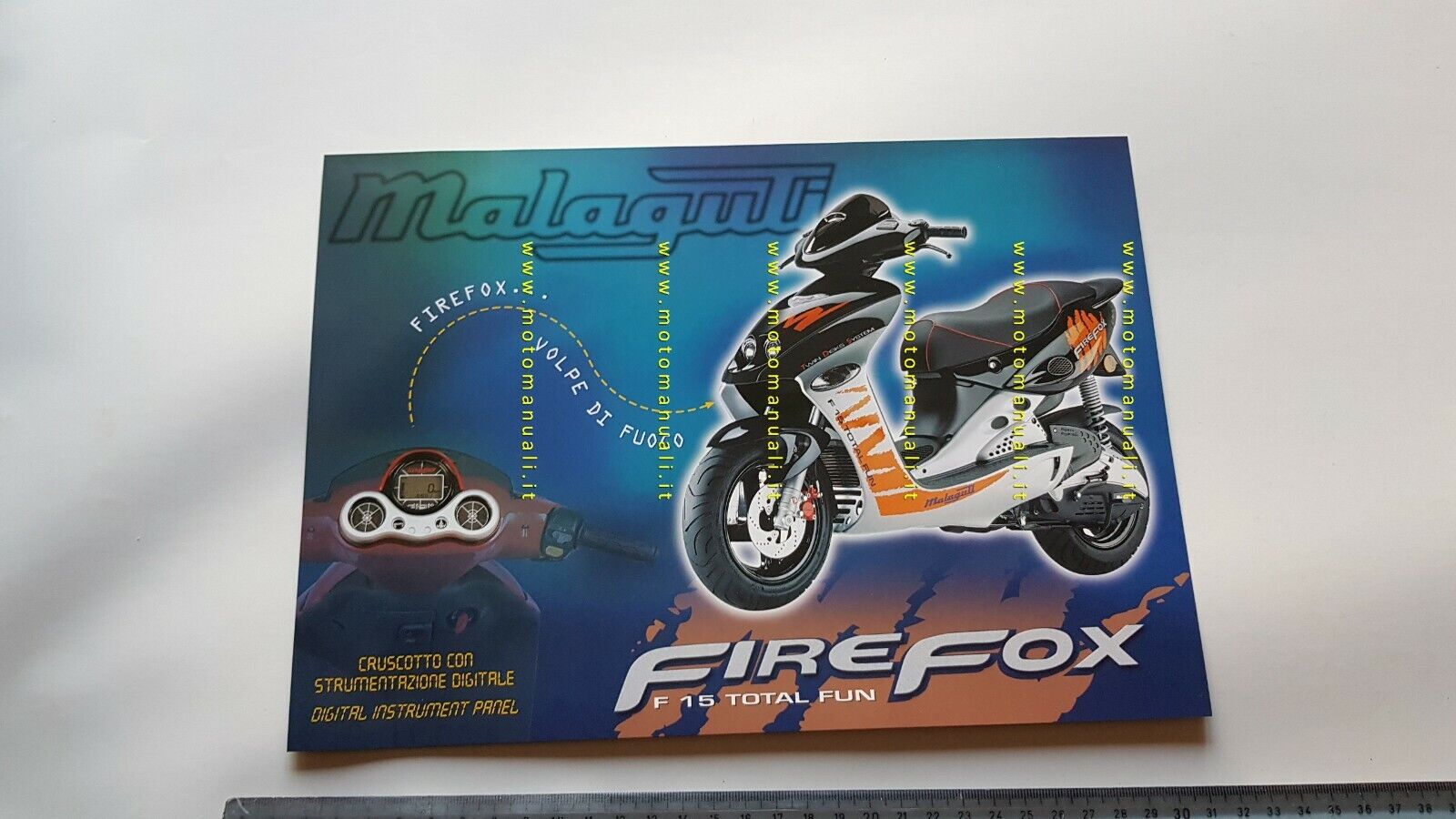 Malaguti Firefox F15 50 Scooter depliant originale ITALIANO brochure