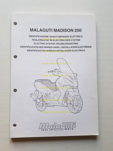 Malaguti Madison 250 2000 Manuale Officina guasti impianto elettrico originale