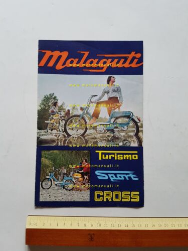 Malaguti produzione modelli 50 1970 depliant italiano originale