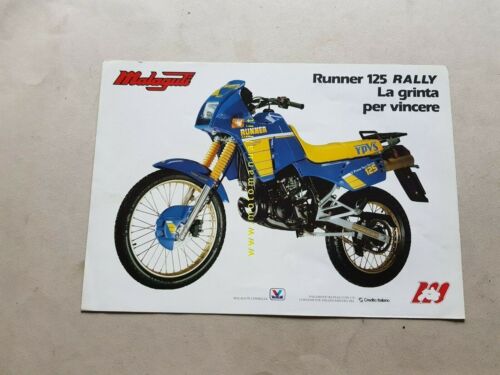 Malaguti Runner 125 Rally Yamaha 1986 depliant originale brochure prospekt