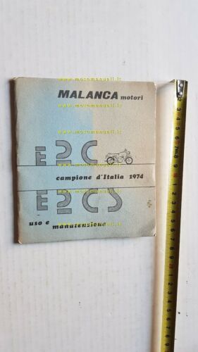 Malanca 125 E2C - E2C S 1974 manuale uso moto …