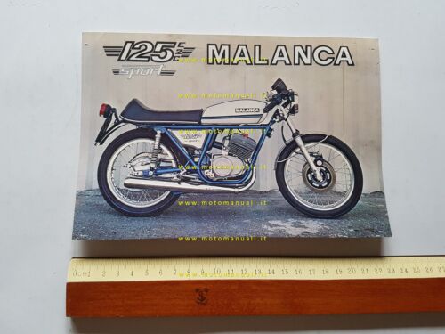 Malanca 125 E2C Sport 1977 depliant originale italiano