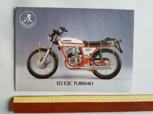 Malanca 125 E2C Turismo 1977 depliant italiano originale motorcycle brochure